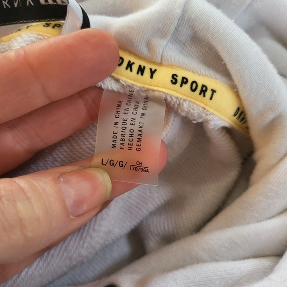 DKNY Sport White Dress with Side Stripes Size Large - Picture 10 of 10